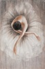 Quadro dipinto su tela ballerina con inchino 60x90  42167