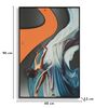 Quadro ballerina balletto moderno stampa LED su tela con applicazione arancio 60x90 COLORI E LUCI - foto 9