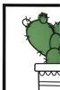 Ulteriore dettaglio di Composizione trittico 3 quadretti in metallo con piantine grasse e cactus 99x