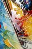 Ulteriore dettaglio di Quadro cocktail esplosione di colore e ghiaccio decorato su tela laccata 62x9