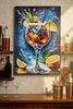 Quadro vortice blu cocktail e agrumi in movimento freschezza e ritmo 62x92  43989 - foto 5