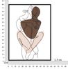 Quadro astratto stilizzato coppia in metallo 60x80  41711 - foto 5