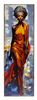 Quadro con cornice splendida ragazza con abbigliamento etnico 52x152  41307