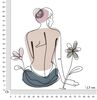 Quadro particolare stilizzato colorato donna centro benessere spa 80x90  41699 - foto 5