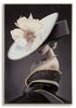 Quadro donna charme con cappello a tesa larga 62x92  43141