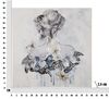 Quadro con donna di spalle con farfalle in rilievo 80cm  40391 - foto 5