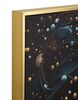 Ulteriore dettaglio di Quadro decorativo LED donna universo sfere dorate e luna 60x90  44362