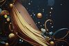 Quadro decorativo LED donna universo sfere dorate e luna 60x90  44362 - foto 4