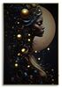 Quadro decorativo LED donna universo sfere dorate e luna 60x90  44362 - foto 5