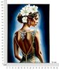 Quadro donna raffinata con acconciatura e fiori nei capelli 72x102  43148 - foto 6