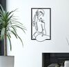Quadro donna con asciugamano in testa stilizzato metallo 40x70  41694 - foto 4