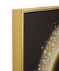 Ulteriore dettaglio di Quadro intenso profilo di donna avvolto da decoro dorato 60x90  44361