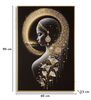 Quadro intenso profilo di donna avvolto da decoro dorato 60x90  44361 - foto 9