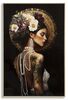 Immagine aggiuntiva di Quadro viso di donna con grandi fiori nei capelli 62x92  44354
