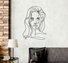Quadro stilizzato in metallo viso di donna 57,5x80  41696 - foto 4