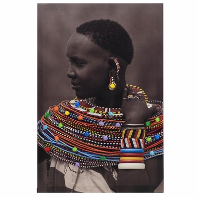 Quadro toni scuri stampa masai 40x60 43505 COLORI E LUCI