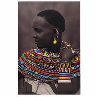 Quadro toni scuri stampa masai 40x60 43505 COLORI E LUCI
