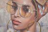 Immagine aggiuntiva di Quadro ragazza con grandi occhiali e turbante 70x100  40979
