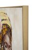 Quadro etnico viso toni tortora marrone accenti blu 72x102  42216 - foto 4