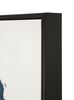 Quadro tribale donna etnico turbante e grande collana blu 82x82  43142 - foto 4