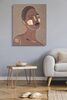 Quadro tribale viso di donna 80x100  40966 - foto 4
