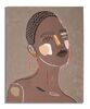 Quadro tribale viso di donna 80x100  40966