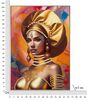 Quadro bellissimo viso di donna con turbante e gioielli modello B 72X102  42218 - foto 7