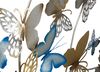 Particolare di Quadro farfalle tonalita azzurro celeste decorativo in metallo 132x95,5  40699