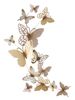 Quadro per home decor scia di farfalle con sfumature rosa 59,5x111,5  40703