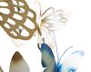 Ulteriore dettaglio di Quadro in metallo scia di farfalle toni blu azzurro home decor 59,5x111,5  40