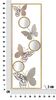 Quadro metallo specchietti e farfalle 31x90 sinistra destra A  41278 - foto 5