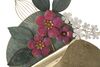 Immagine aggiuntiva di Decorazione parete quadro con vaso fiori bordeaux e farfalla 67x84  41454