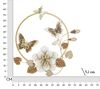 Decorazione quadro parete cerchio con farfalle e fiori 58,4x63,5  41453 - foto 5