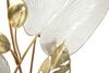 Particolare di Quadro a pannello decorazione foglie bianco oro 52,7x90,8  41443