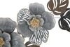 Immagine aggiuntiva di Decorazione murale nei toni del grigio e tortora con fiori 157,5x66,5  41297