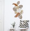 Decorazione da parete toni rame bouquet foglie e fiorellini 50,8x87  41440 - foto 4