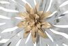 Immagine aggiuntiva di Decorazione da appendere muro fiori decorati bianco oro tortora 140x74,5  412