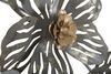 Particolare di Decorazione da appendere muro fiori decorati bianco oro tortora 140x74,5  41289