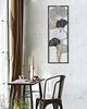 Decorazione quadro a parete in rilievo con cornice scura e ramo di foglie  40791 - foto 4