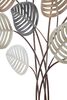 Ulteriore dettaglio di Quadro fascio di foglie decorativo in metallo 81x100  40798