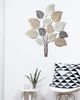 Quadro fascio di foglie decorativo in metallo 81x100  40798 - foto 4