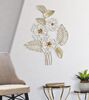 Decorazione a pannello in metallo con fiori bianchi 54x73,7 41442 COLORI E LUCI - foto 4