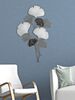 Quadro decorativo in metallo mazzo di foglie chiaro scuro griglia oro 66x109  40786 - foto 4