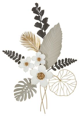 Decorazione mazzolino fiori e foglie quadro a parete 71x96,6 41441 COLORI E LUCI