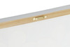 Caratteristica Set 2 quadretti fiori tonalit&agrave; tortora oro 40x40 particolari dipinti
