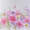Quadro 80x80cm fiori e fiorellini rosa con farfalline modello A 40189 COLORI E LUCI