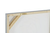 Caratteristica Coppia quadri su tela fiori bianchi toni grigio e argento 80x80