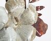 Immagine aggiuntiva di Quadro con composizione decorativa 3D di fiori bianchi e foglie 83x55cm  4069