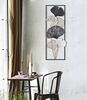 Quadro decorazione da parete ramo di foglie cornice scura 31x90  40787 - foto 4