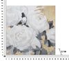 Quadro di forma quadrata con fiori bianchi su sfondo oro 90cm  40346 - foto 6